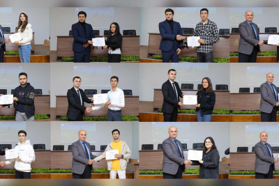 Təlimlərdə uğurla iştirak edən gənclər təltif olunublar