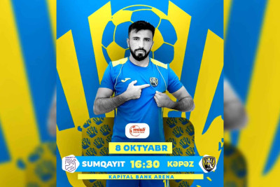 “Kəpəz” - "Sumqayıt" oyunu keçiriləcək