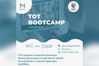 "Bootcamp" formatlı TOT-a qeydiyyat aparılır