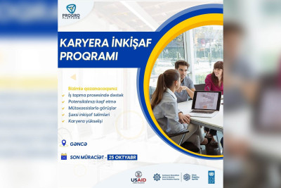 Karyera İnkişaf Proqramına qeydiyyat start götürüb