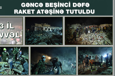 3 il əvvəl Gəncə beşinci dəfə raket atəşinə tutuldu