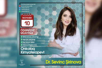 Xərçəng xəstəliyindən əziyyət çəkənlər ödənişsiz müayinə olunacaqlar