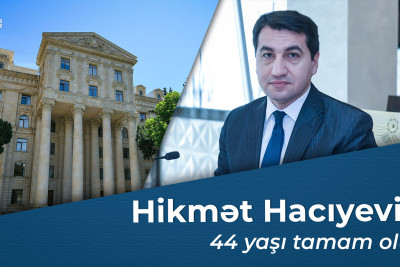 Bu gün Prezidentin köməkçisi Hikmət Hacıyevin 44 yaşı tamam olur