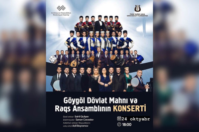 "Göygöl" Dövlət Mahnı və Rəqs Ansamblı konsert verəcək