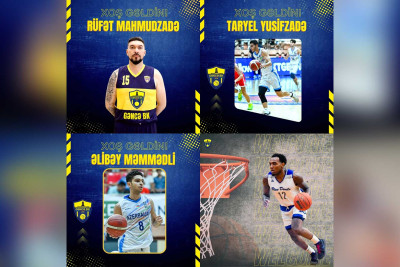 “Gəncə” BK üç yerli və bir əcnəbi basketbolçu ilə heyətini gücləndirib