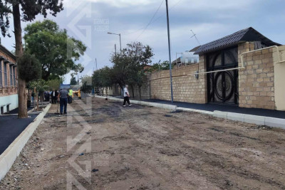 Şəhərin daha bir küçəsi təmir olunur