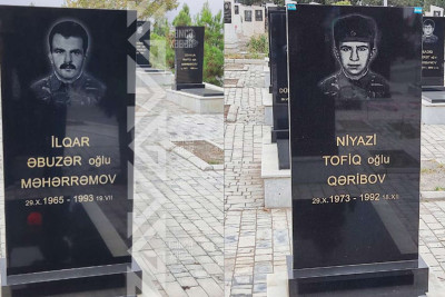 Şəhid İlqar Məhərrəmovun və Niyazi Qəribovun mövlududur