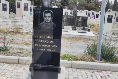 Şəhid Rəhman Dünyamalıyevin mövlududur