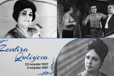 Bu gün Azərbaycan SSR Əməkdar artisti Zemfira Quliyevanın anım günüdür