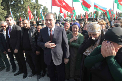 Antiterror əməliyyatı zamanı şəhid olanların 40 mərasimi keçirilib