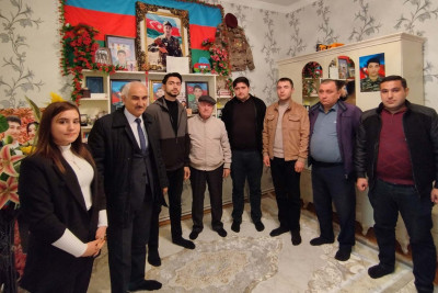 ADAU şəhidinin ailəsinə baş çəkilib