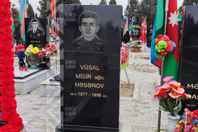 Şəhid Vüsal Həsənovun mövlududur