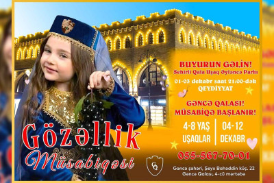 Uşaqlar üçün gözəllik müsabiqəsi keçiriləcək