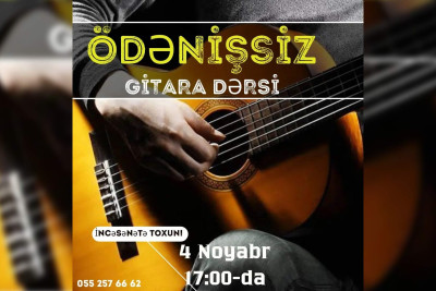 Gitara üzrə sınaq dərsi baş tutacaq