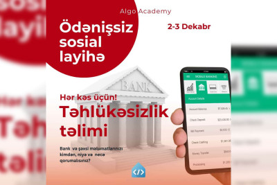 Vətəndaşlar şəxsi məlumatların təhlükəsizliyi barədə məlumat alacaqlar