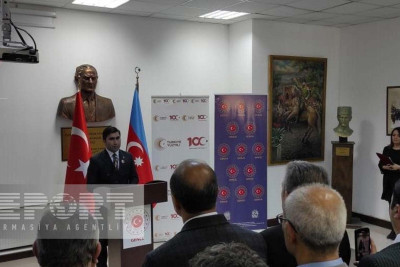Nizami yurdunda Atatürkün xatirəsi anılıb