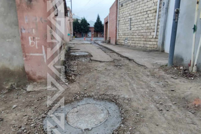 Nizami Gəncəvi prospektində lüklər yol səthi ilə bərabərləşdirilir