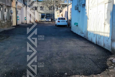 Küçə və prospektlərdə təmir işləri davam edir