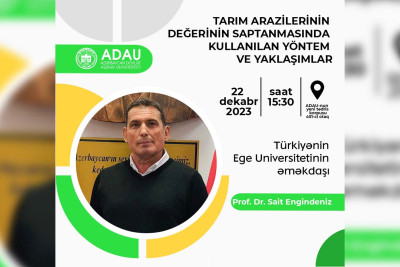 Ege Universitetinin əməkdaşı ADAU tələbələrinə təlim keçəcək
