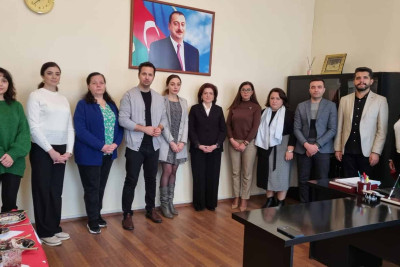 Xarici rəsmilər 45 nömrəli xüsusi məktəbi ziyarət ediblər