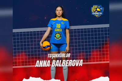 “Gəncə” VK rusiyalı voleybolçu ilə müqaviləyə xitam verib