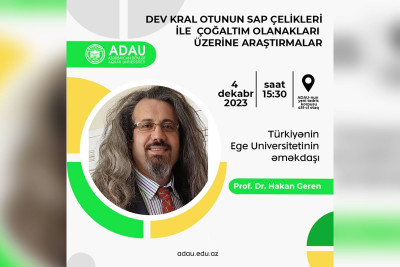 Ege Universitetinin professoru ADAU-da təlim keçirəcək