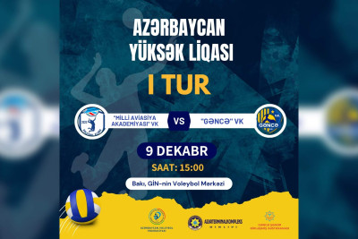 Voleybol təmsilçimiz növbəti oyununu keçirəcək