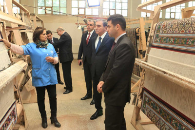 Rəsmi şəxslər “Gəncə Tekstil” ASC-yə səfər ediblər