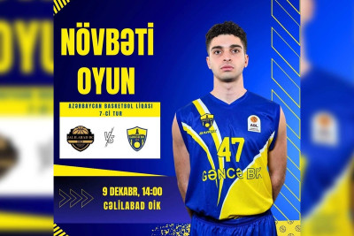 “Gəncə” BK “Cəlilabad” ilə qarşılaşacaq