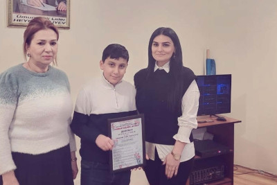 Məktəbli Vətənə birinci dərəcəli diplomla qayıdıb