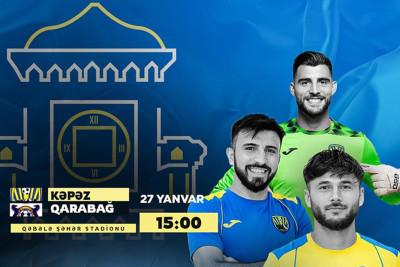“Qarabağ” FK “Kəpəz”in qonağı olacaq