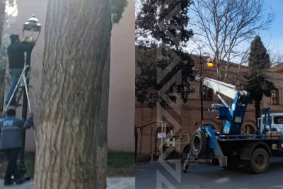 Şəhərin daha iki ərazisi işıqlandırılır