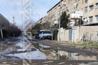 Elman Araslı küçəsində kommunal qəza qeydə alınıb