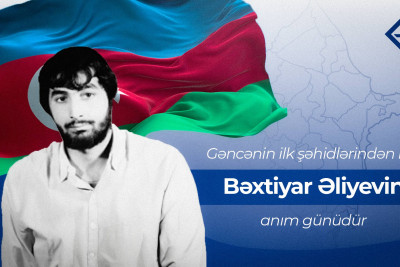 Gəncənin ilk şəhidlərindən biri Bəxtiyar Əliyevin anım günüdür