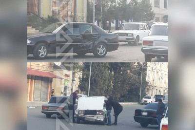 Zərifə Əliyeva küçəsində iki maşın toqquşub