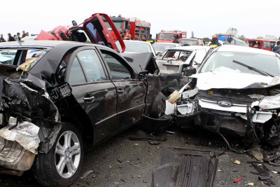 Avtomobil qəzasında 4 nəfər xəsarət alıb