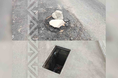 Lüklər avtomobillər və piyadalar üçün təhlükə yaradır