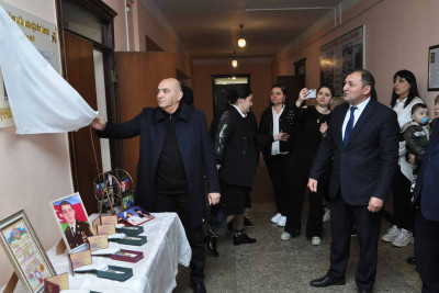 5 nömrəli tam orta məktəbdə şəhidin xatirəsi anılıb