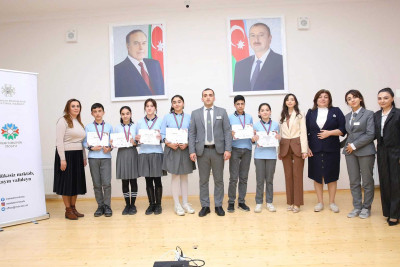 Şagirdlər yarışda biliklərini sınayıblar