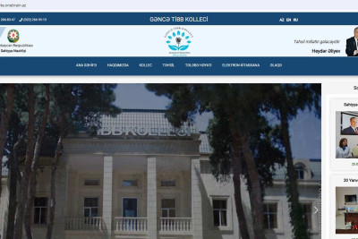 Gəncə Tibb Kollecinin saytı yenilənərək istifadəyə verilib