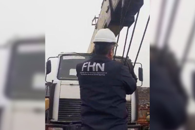 Təhlükəli avtokranın fəaliyyəti dayandırılıb