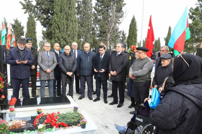 Bu gün Laçında həlak olan hərbçi Həsən İsmayılovun qırx mərasimidir