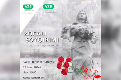 Xocalı soyqırımına həsr olunmuş film nümayiş olunacaq