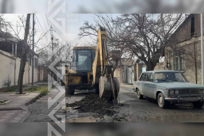 Səməd Vurğun küçəsində kommunal qəza baş verib