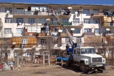 Bir sıra binalarda təmir işləri görülüb