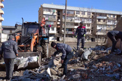 Şəhərdə MKTİB tərəfindən təmizlik işləri aparılıb