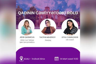 "Qadının cəmiyyətdəki rolu" adlı forum baş tutacaq