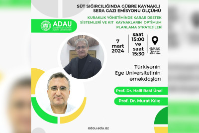 Ege Universitetinin professorları ADAU tələbələrinə dərs keçəcəklər