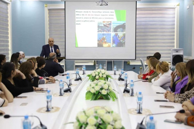 Təhsil ocaqlarının birində ustad dərsi keçirilib