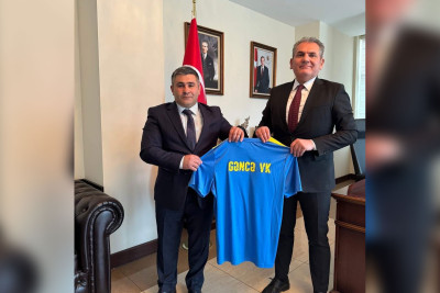 “Gəncə” VK-nın prezidenti ilə Recep Öztopun görüşü baş tutub